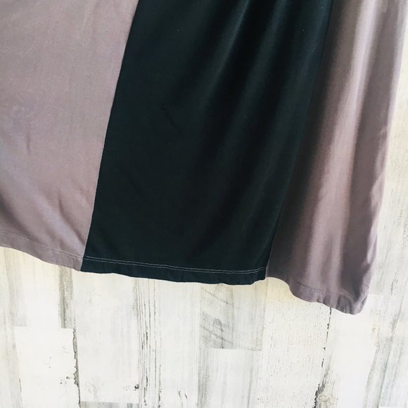 Three Dots Gray Black Loose Tissue Jersey Tank Top - Picture 2 of 6